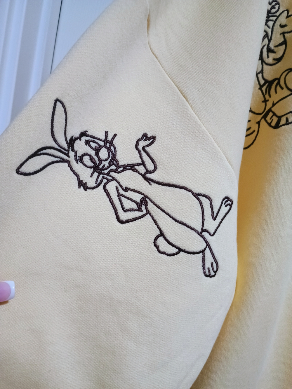 New Winnie The Pooh 100 Acre Woods All Characters Embroidered Yellow/Brown Large - Picture 2 of 10